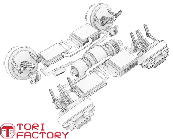 1/43 Flying Car Unit Conversion Set Vladimir Motors - FT160