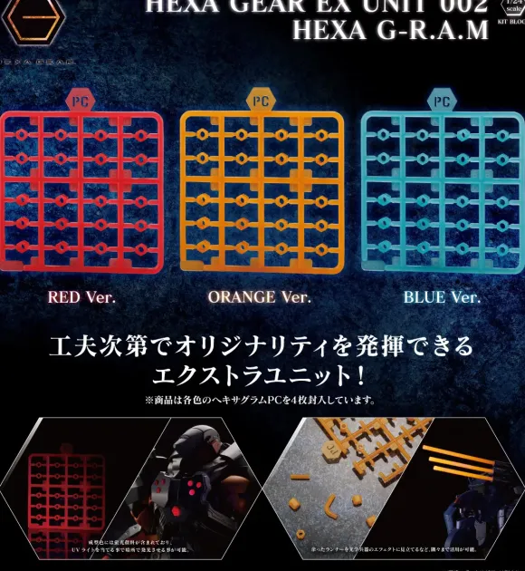 1/24 Hexa Gear EX UNIT 002 HEXA G-R.A.M Blue Ver.