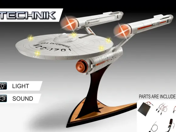1/600 Star Trek: The Original Series U.S.S. Enterprise NCC-1701 (Light & Sound Unit Included)