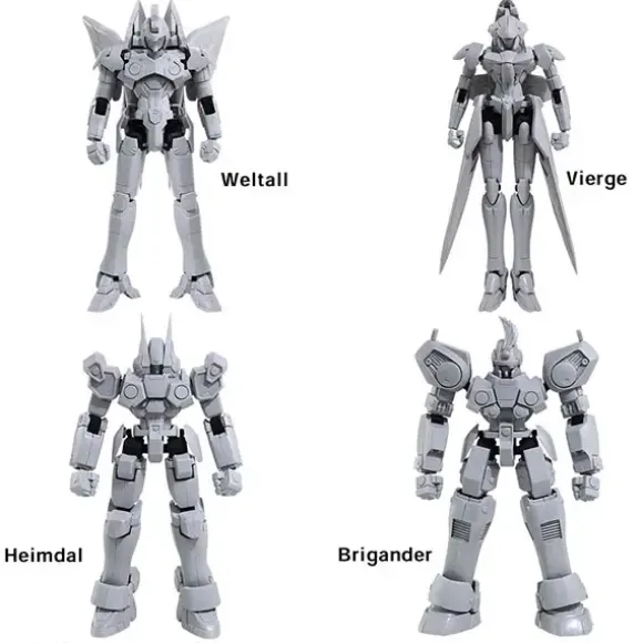 1/144 Xenogears Structure Arts Plastic Model Kit Series Vol.1 All 4 Types Box